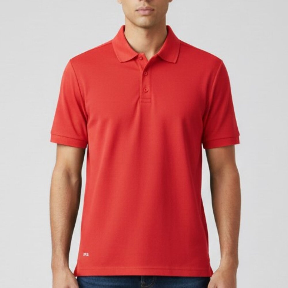 Fila Sport Golf Shirt Red Medium